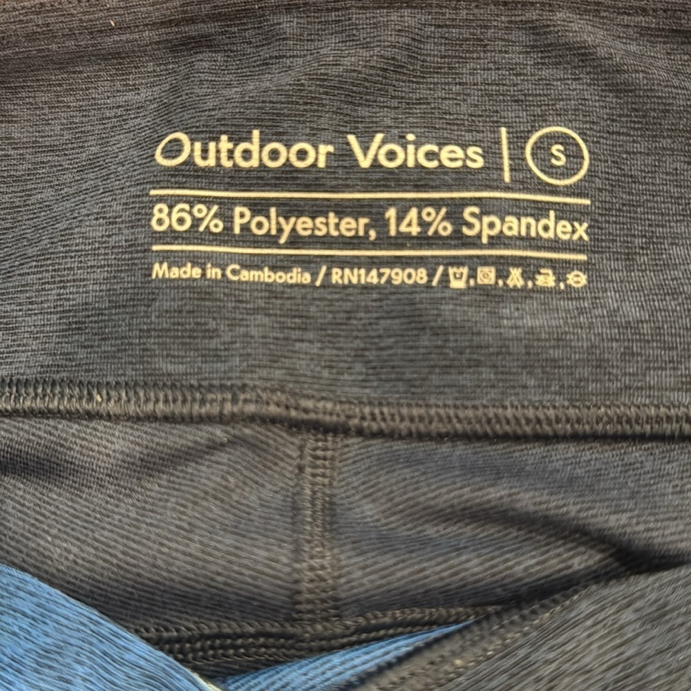 Outdoor Voices Navy and Royal Blue Leggings - Picture 4 of 4